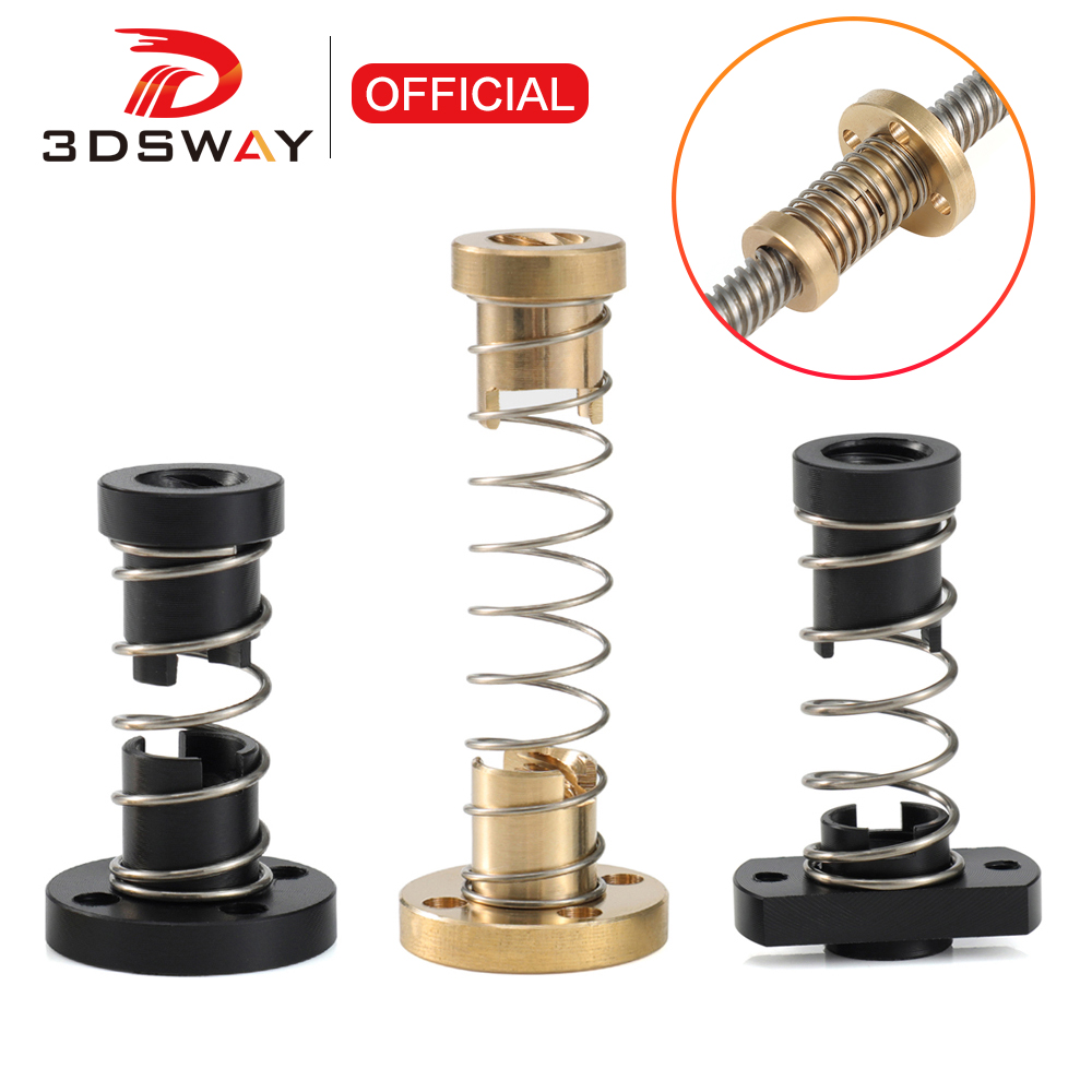 Direct Drive Extruder - 3DSWAY T8 Vite anti-gioco Ottone/POM Dado