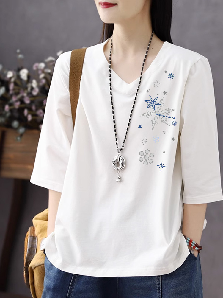 Resin Vat - T-shirt da donna in puro cotone
