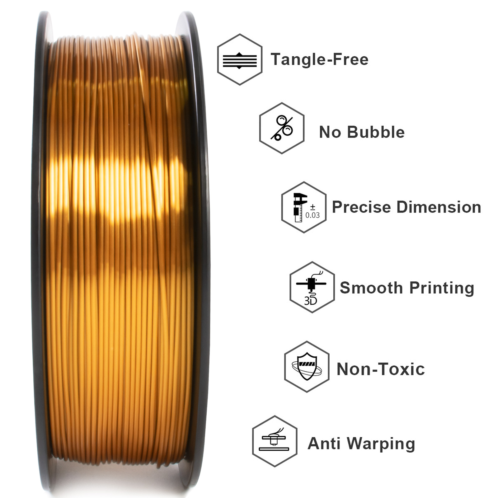 GEEETECH, 5 rotoli di filament - Filament 1.75 recensione e prezzo